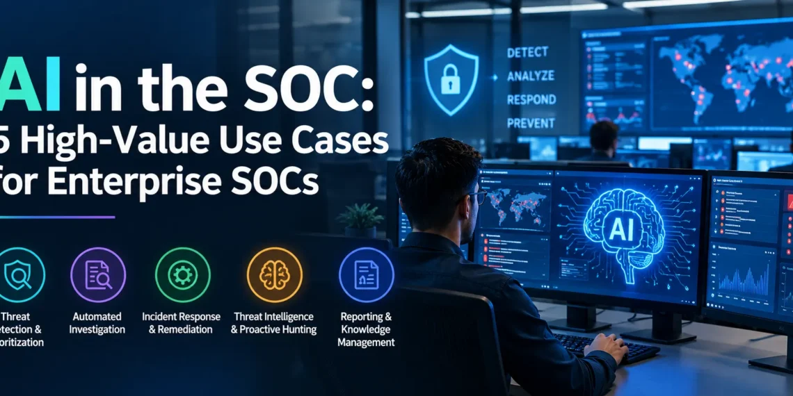 AI in the SOC: 5 High-Value Use Cases for Enterprise SOCs